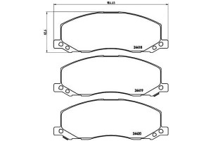 Klocki Hamulcowe Opel Insignia 08- Brembo