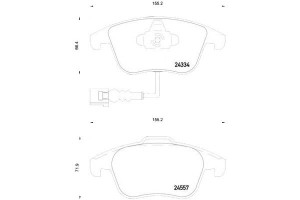 Klocki Hamulcowe Vw Tiguan 07- Przód Brembo