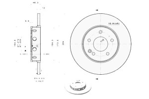 Tarcze Hamulcowe 2szt. Mercedes C (w202) 1.8-2.5d