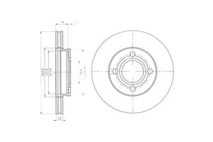 Tarcze Hamulcowe 2szt Audi 100 80 90 1.8-2.3 03.77