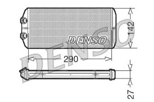 Nagrzewnica (290x141x27) Citroen Berlingo Multispa