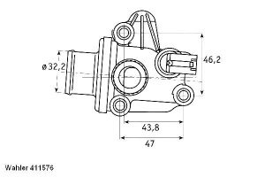 Termostat Mercedes 87c W168 A-klasa Vaneo 1,4-2,0
