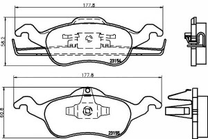 Klocki Hamulcowe Ford Przód Focus 98- Textar