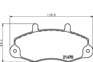 Klocki Hamulcowe Ford Przód Transit91- Textar