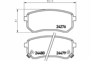 Klocki Hamulcowe Kia Tył Picanto 04- I10 08- Texta