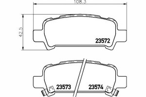 Klocki Hamulcowe Subaru Tył Forester Impreza 97- T