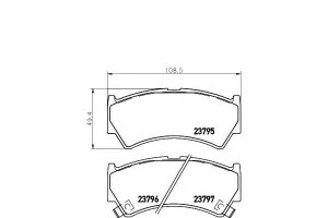 Klocki Hamulcowe Suzuki Przód Baleno 97- Textar