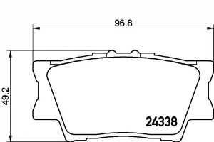 Klocki Hamulcowe Toyota Tył Rav4 Iii 06- Camry 06-
