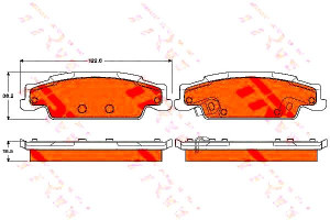 Klocki Hamulcowe Cadillac Tył Cts 02-07 Sts 04-10