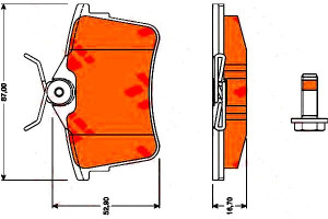 Klocki Hamulcowe Citroen Tył Berlingo 08- Trw