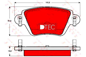 Klocki Hamulcowe Ford Tył Mondeo 1,8-3,0 00-04 Dte