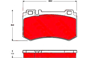Klocki Hamulcowe Mercedes Tył C209 W211 W220 C215