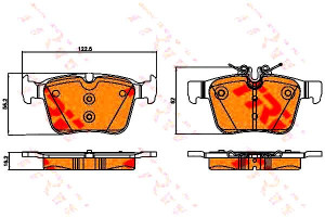 Klocki Hamulcowe Mercedes Tył W205 1,6-3,0 14- Trw