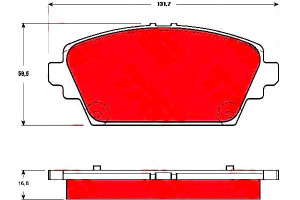 Klocki Hamulcowe Nissan Przód Almera Trw