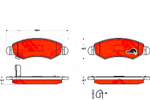 Klocki Hamulcowe Opel Przód Agila 00- Trw