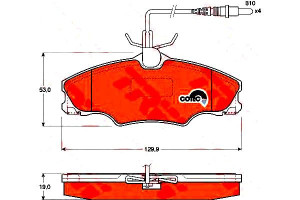 Klocki Hamulcowe Peugeot Przód 406 1,6-1,8 1,9d 95