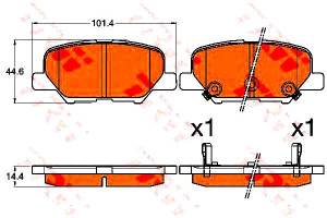 Klocki Hamulcowe Peugeot Tył 4008 12- Asx Outlande