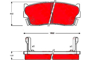 Klocki Hamulcowe Suzuki Przód Vitara Trw