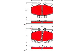 Klocki Hamulcowe Toyota Land Cruiser 2.4d 10.85-05