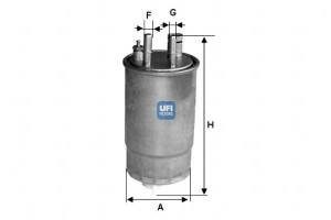 Filtr Paliwa Diesel Hws Ufi