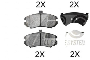 Klocki Hamulcowe Hyundai Elantra 01-06 Przód A.b.s