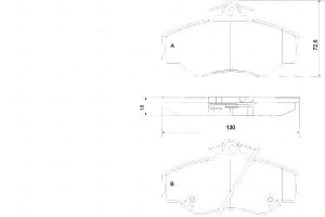 Klocki Hamulcowe Hyundai H100 93-01 A.b.s.