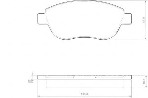 Klocki Hamulcowe Fiat Doblo 05-10 A.b.s.