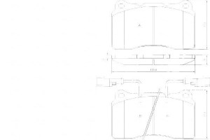 Klocki Hamulcowe Alfa Romeo 166 2.0-3.0 98- A.b.s.