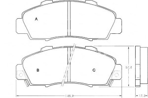 Klocki Hamulcowe Honda Accord 90-98 A.b.s.