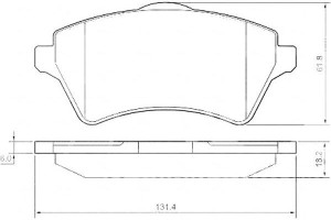 Klocki Hamulcowe Land Rover Freelander 00-07 A.b.s