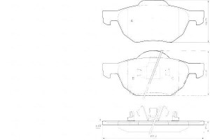 Klocki Hamulcowe Honda Accord 03-08 Z Czuj. A.b.s.
