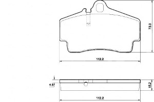 Klocki Hamulcowe Porsche 911 (996) 97-05 Tył A.b.s