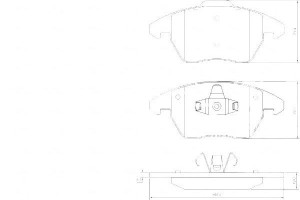 Klocki Hamulcowe Peugeot 307 03- 2.0hdi A.b.s.