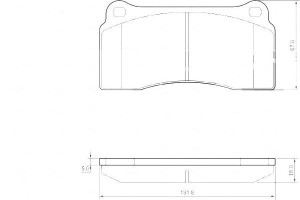 Klocki Hamulcowe Jaguar Xjr 4.0 97-03 A.b.s.