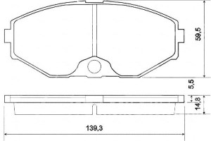Klocki Hamulcowe Nissan Maxima Qx 00-06 A.b.s.