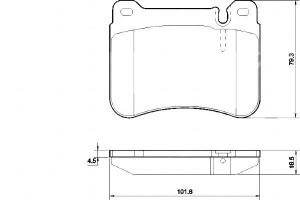 Klocki Hamulcowe Mercedes W203 C-klasa 00-07 Przód