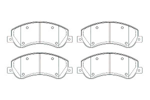 Klocki Hamulcowe Ford Przód Transit 2,2-3,2 Tdci 0
