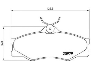 Klocki Hamulcowe Vw T2 85-92 Brembo