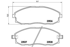 Klocki Hamulcowe Hyundai Starex 97- Brembo