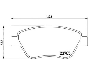 Klocki Hamulcowe Fiat Idea 04-12 Brembo