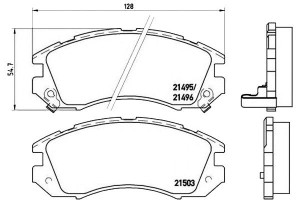 Klocki Hamulcowe Subaru Impreza 93-96 Z Czuj. Brem