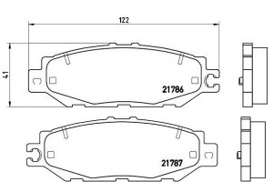 Klocki Hamulcowe Lexus Ls400 92-00 Tył Brembo