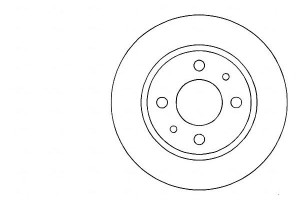 Tarcze Hamulcowe 2szt Nissan Almera 95-00 1.6i-2.0