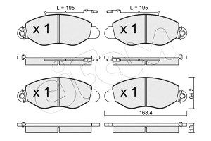 Klocki Hamulcowe Nissan Cabstar E 98-06 Z Czuj. Ci