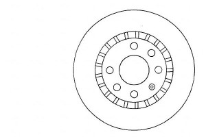 Tarcze Hamulcowe 2szt Opel Astra 91-00 Vectra 88-9