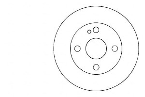 Tarcze Hamulcowe 2szt Mazda 323 89-99 A.b.s.