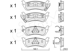 Klocki Hamulcowe Mercedes W163 Ml230-ml320 98-98ty