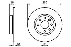 Tarcze Hamulcowe 2szt. Volvo 440 K 460 480 E 1.6-2