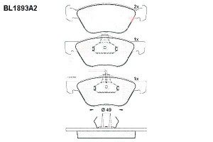 Klocki Hamulcowe Alfa Romeo 145 147 Gt Fiat Bravo