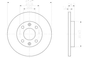 Tarcze Hamulcowe Hella Pagid 4246r8 4249a5 E169014